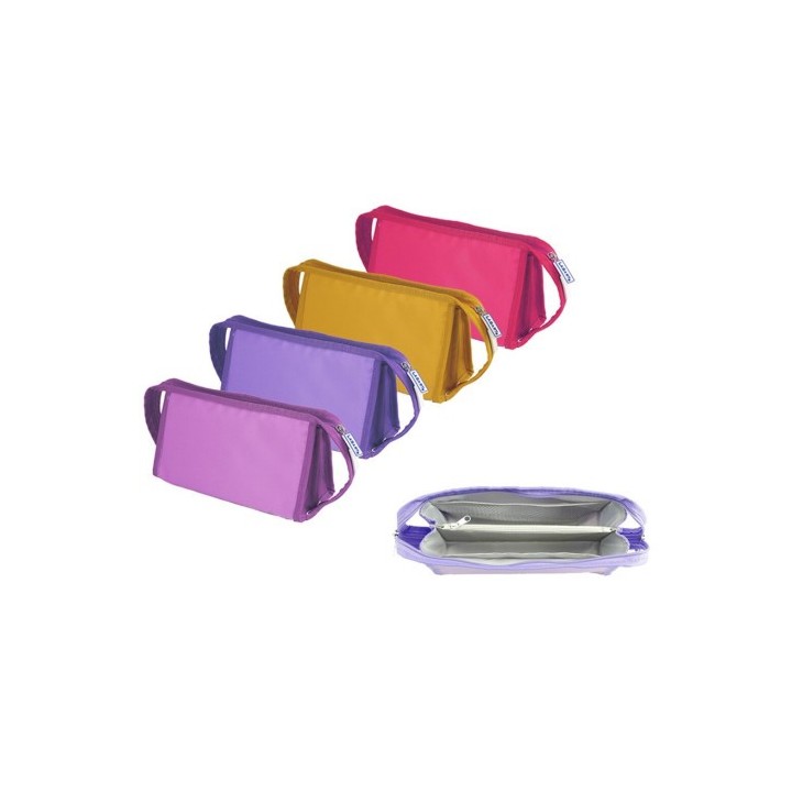 lagart portatodo jumbo colorblock multi-bolsillos