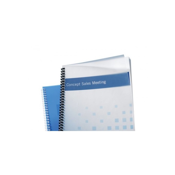 caja de 100 cubiertas polipropileno formato a4 de 500 micras translucido gbc esp425500