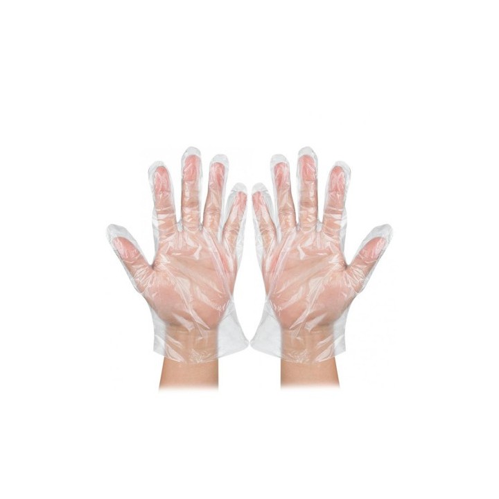 bolsa de 100 guantes higienicos desechables transparentes talla unica ed0024ct3