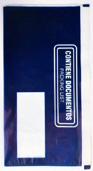 caja de 1000 sobres packing list 225x122mm ventana derecha impreso azul/blanco 402640