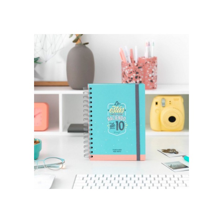 planificador atemporal para profes doble espiral lo estas haciendo de 10 mr.wonderful woa09660es