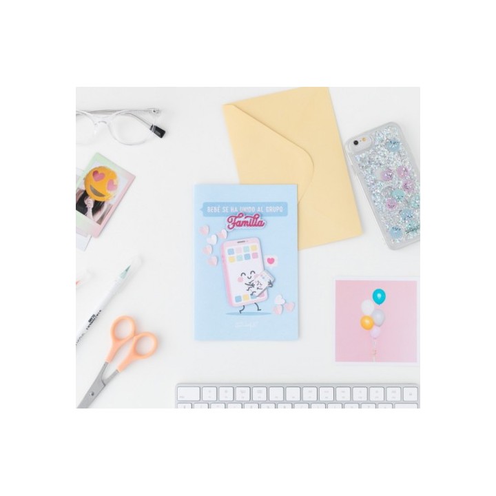 postal-bebe se ha unido al grupo familia mr. wonderful woa10052es