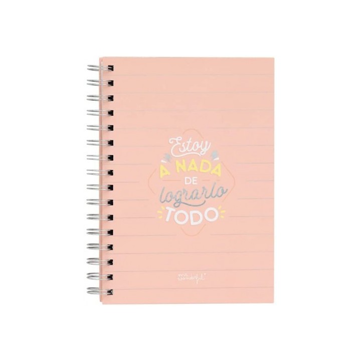 libreta pequena - estoy a nada de lograrlo todo mr wonderful woa11053es