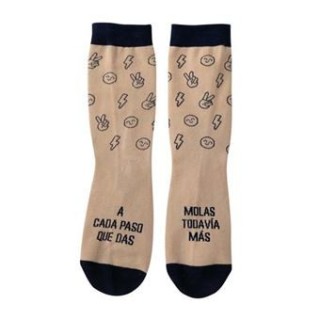 calcetines talla unica -a cada paso que das, molas todavia mas mr.wonderful woa11124es