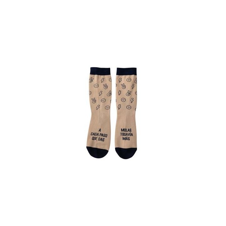 calcetines talla unica -a cada paso que das, molas todavia mas mr.wonderful woa11124es