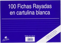 100 Fichas De Cartulina...