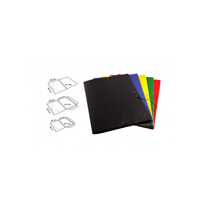 carpeta carton compacto gofrado no 8.folio goma solapa amarillo mariola 5285am