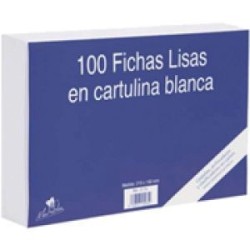 100 Fichas De Cartulina...