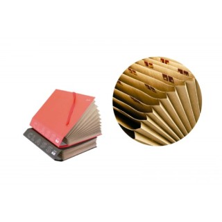 carpeta acordeon fuelle folio carton forrado geltex plastificado burdeos mate mariola 0918bu