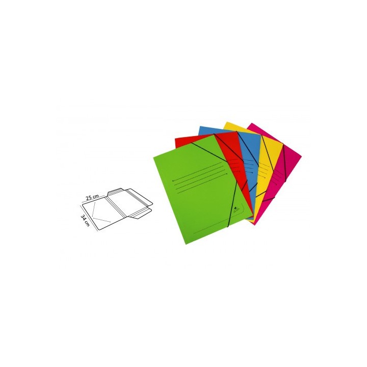 carpeta carton simil prespan 500 gr./m2. folio goma solapa fucsia mariola 1525fu