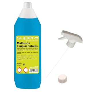 caja 20 multiusos limpiacristales 750 ml supera li324