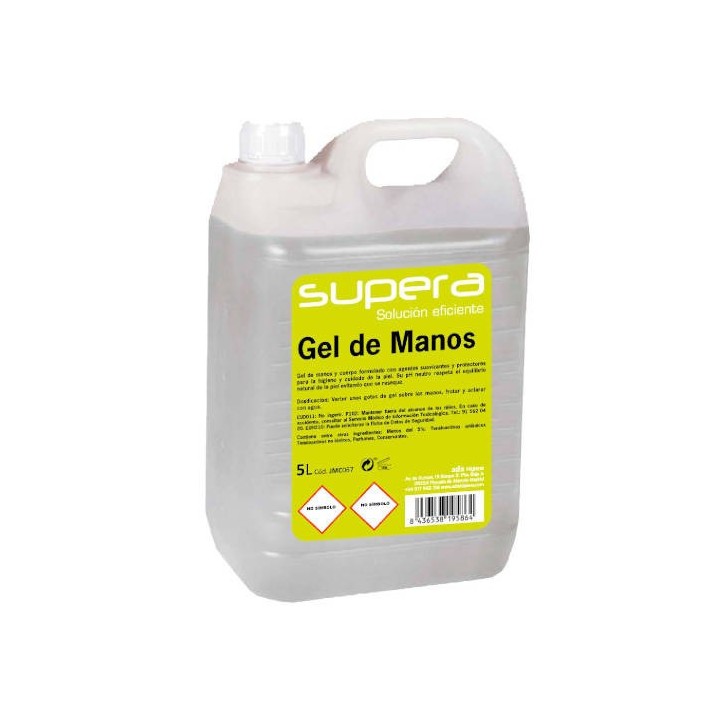 gel de manos 5 litros supera jm080