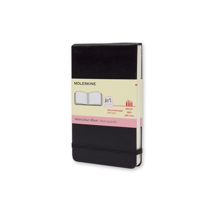 album de acuarela negro p (9x14cm) moleskine artmm803