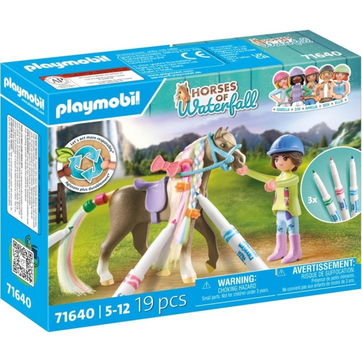 playmobil playmobil set caballo para colorear
