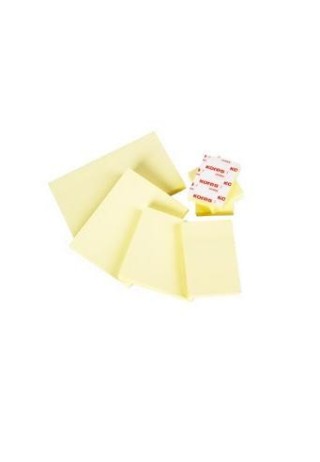 taco notas adhesivas amarillas 76x127 mm. 100 hojas bismark 921009