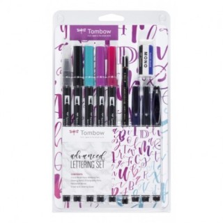 tombow set lettering de caligrafia modelo advanced tombow ls-adv