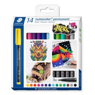 staedtler staedtler lumocolor 317 c14 marcador permanente surtido colores surtidos 14 pieza(s)