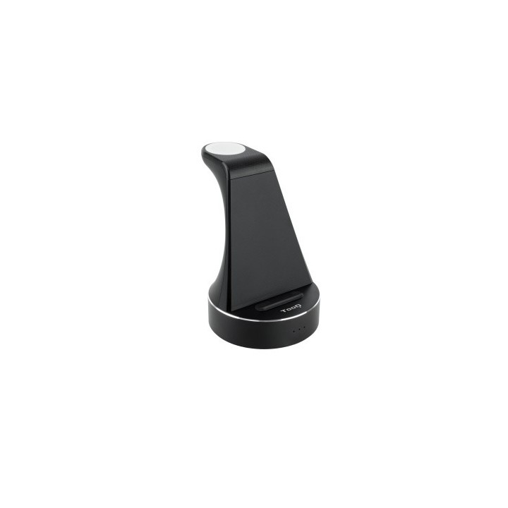 tooq tooq base de carga inalambrica para apple watch y iphone/smartphone, negro