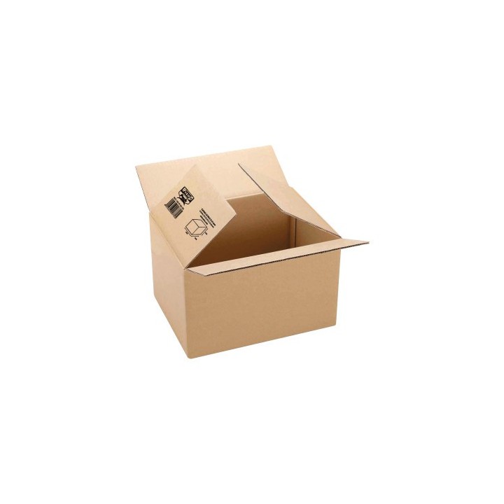fixo caja carton embalaje 355x265x270mm marron canal 3mm fixo 18104