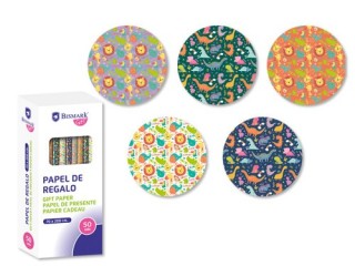 bismark papel de regalo infantil aventura 70x200 bismark 331046