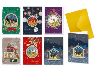 bismark tarjeta felicitacion navidad confetti c/ sobre bismark 332860