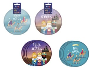 bismark pack 10 uds platos reyes magos 23 cm bismark 332883