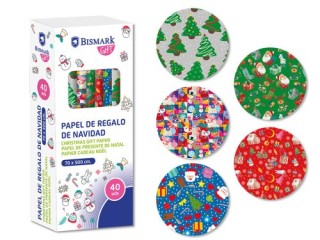 bismark papel de regalo navidad juguetes 70x500 cm bismark 332996