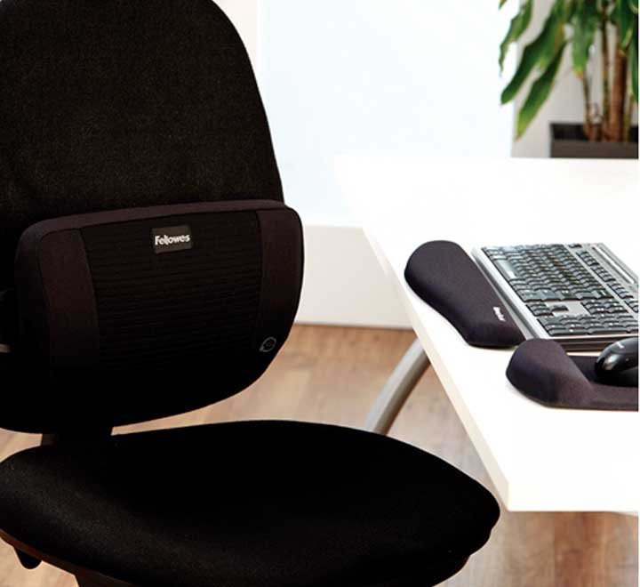 alfombrilla reposam. fellowes foam fusion negro