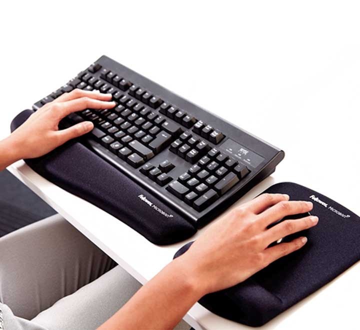 alfombrilla reposam. fellowes foam fusion negro