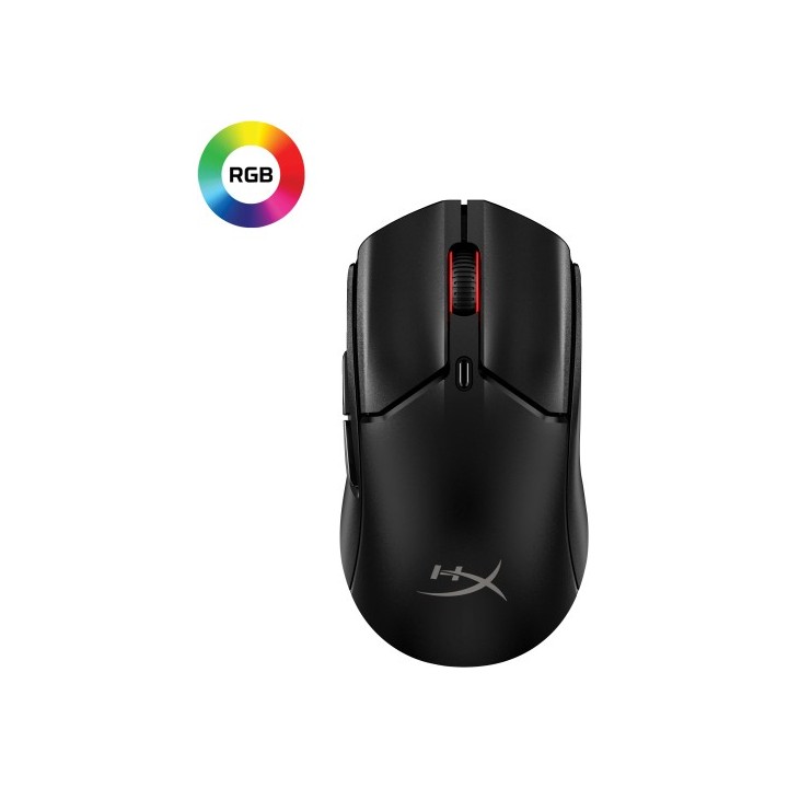 hyperx hp hyperx pulsefire haste 2 mini: raton gaming inalambrico (negro)
