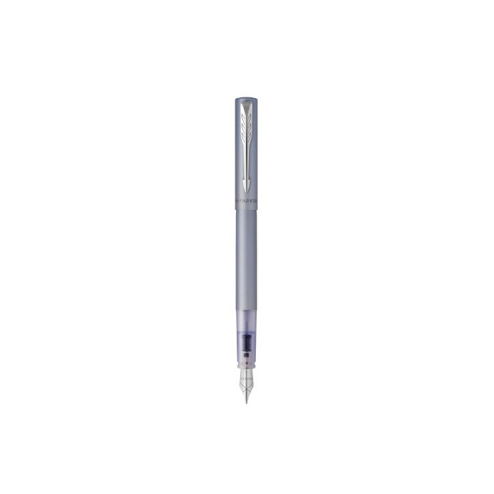 parker parker vector xl pluma estilografica sistema de carga por cartucho plata 1 pieza(s)