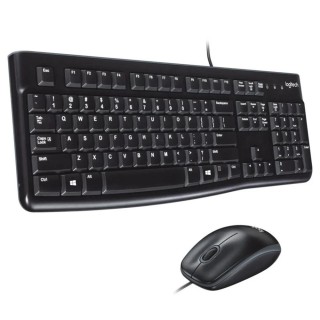 logitech combo teclado y raton logitech mk120 optico usb 2.0 negro