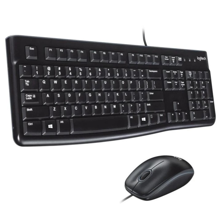 logitech combo teclado y raton logitech mk120 optico usb 2.0 negro