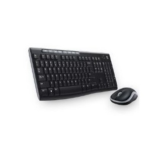 logitech teclado + mouse logitech mk270 optico wireless inalambrico usb 2.0 negro