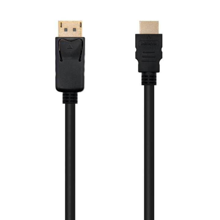 nanocable cable conversor dp a hdmi 1,5 m negro