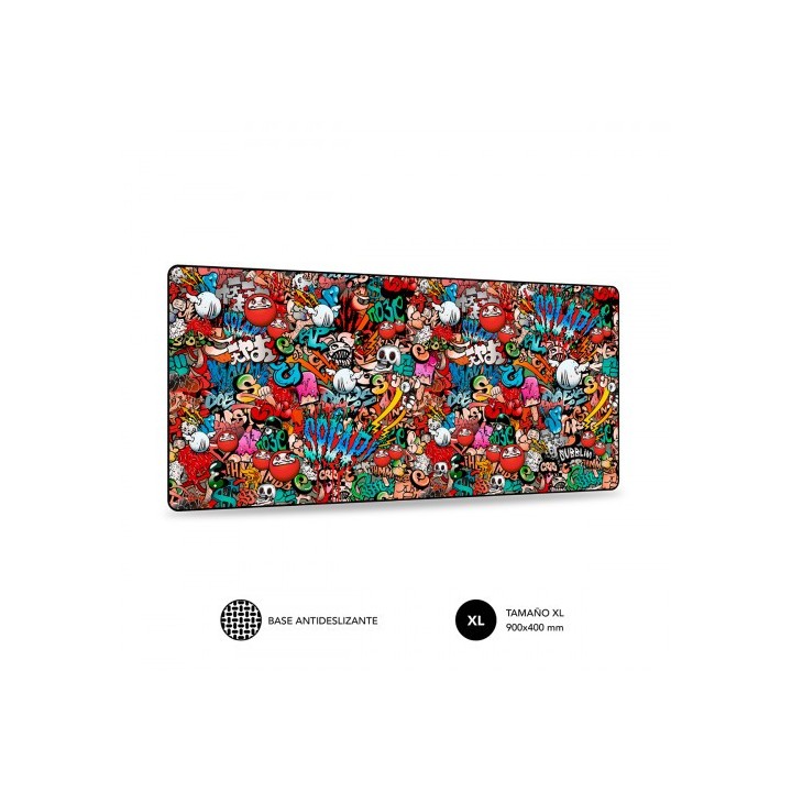 subblim subblim alfombrilla raton graffiti xl mouse pad