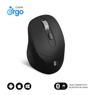 subblim subblim raton curve ergo dual mouse battery black