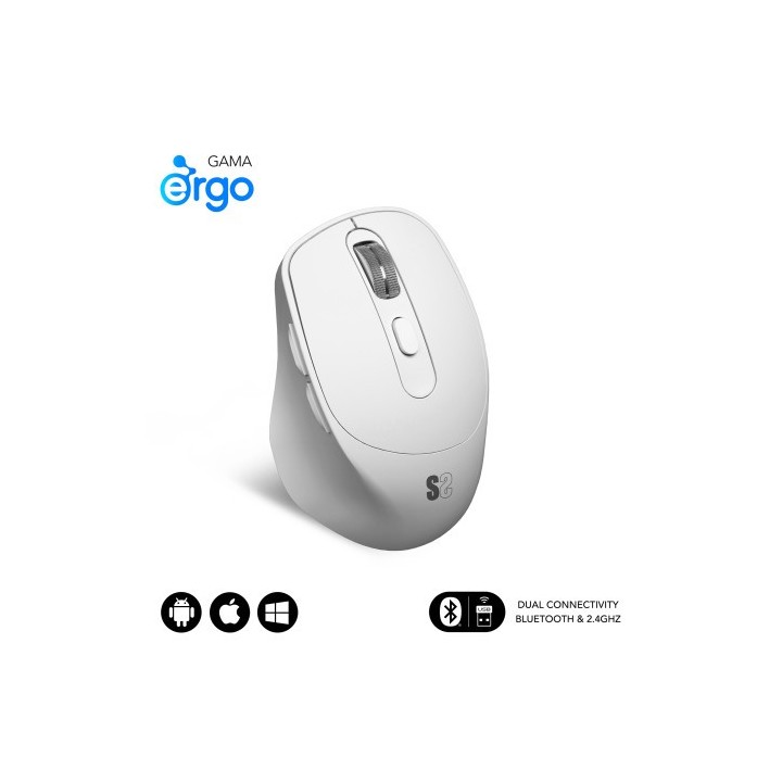 subblim subblim raton curve ergo dual mouse battery black