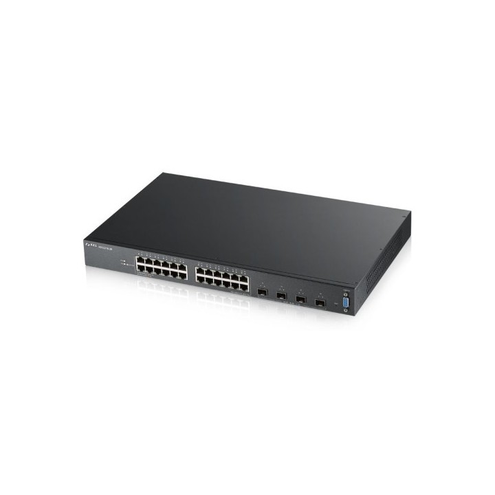 zyxel zyxel xgs2210-28 gestionado l2 gigabit ethernet (10/100/1000) 1u negro