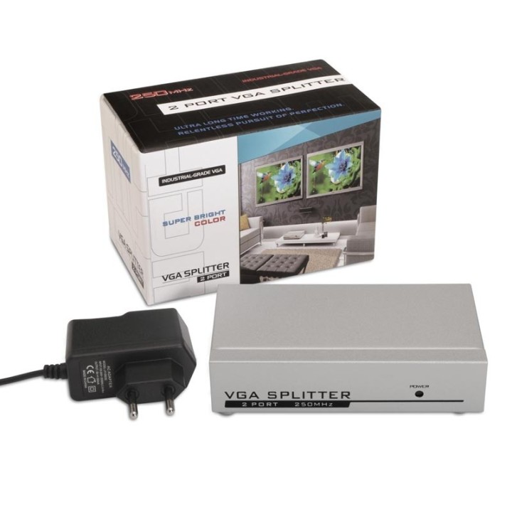 nanocable multiplexor vga para 2 monitores