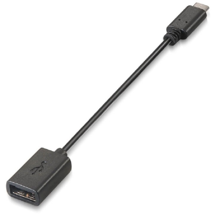 nanocable cable usb 2.0 3a, usb-c/m-a/f, 15cm