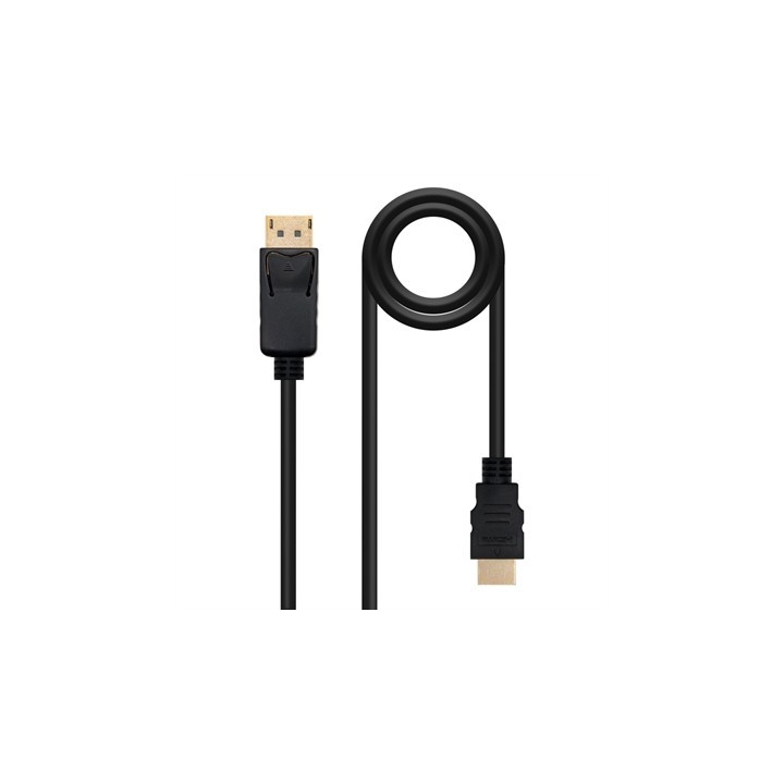 nanocable cable displayport a hdmi nanocable 1m -  macho - macho -  negro