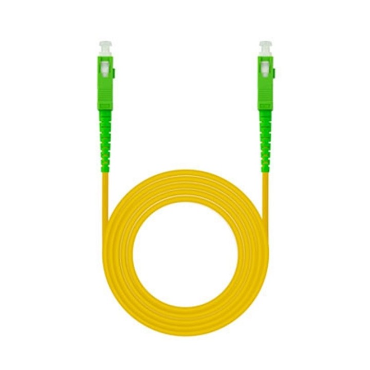 nanocable cable fibra sc/apc lszh amarillo 1m