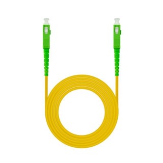 nanocable cable fibra sc/apc lszh amarillo 15m