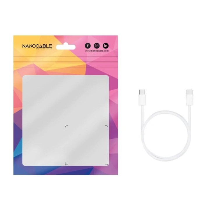 nanocable cable usb-c 2.0 60w usb-c/m-m, 1m