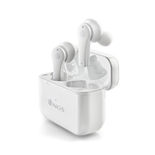 auricularesmicro ngs artica bloom blanco true wireless  bt 5.1 hasta 6h