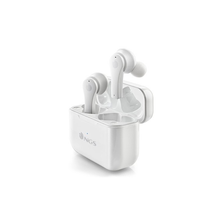auricularesmicro ngs artica bloom blanco true wireless  bt 5.1 hasta 6h
