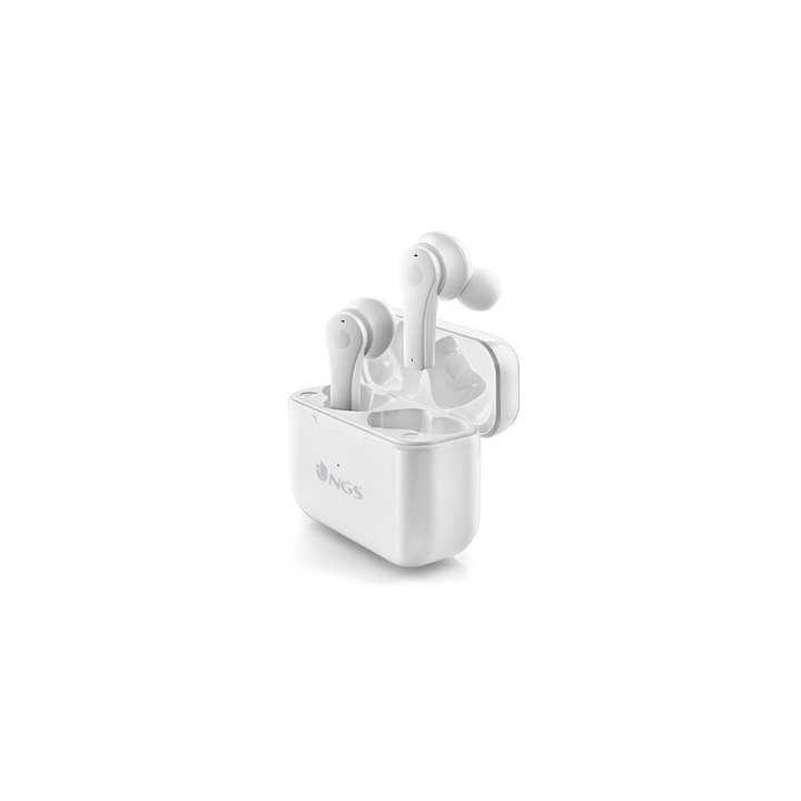 auricularesmicro ngs artica bloom blanco true wireless  bt 5.1 hasta 6h