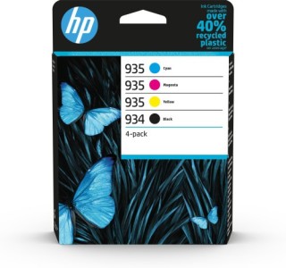 hp hp paquete de 4 cartuchos de tinta original 934 negra/935 cian/magenta/amarilla