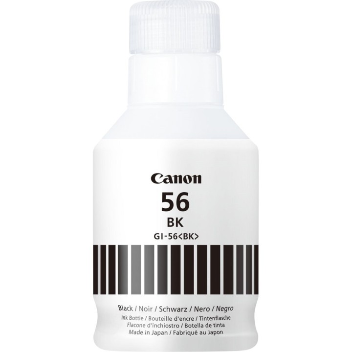 canon botella tinta canon gi - 56bk 170ml 6000 paginas